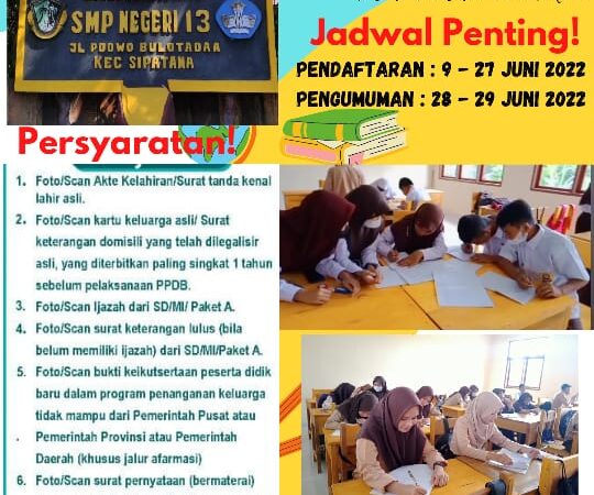 BROSUR PPDB (Persyararatan Penerimaan Peserta Didik Baru)